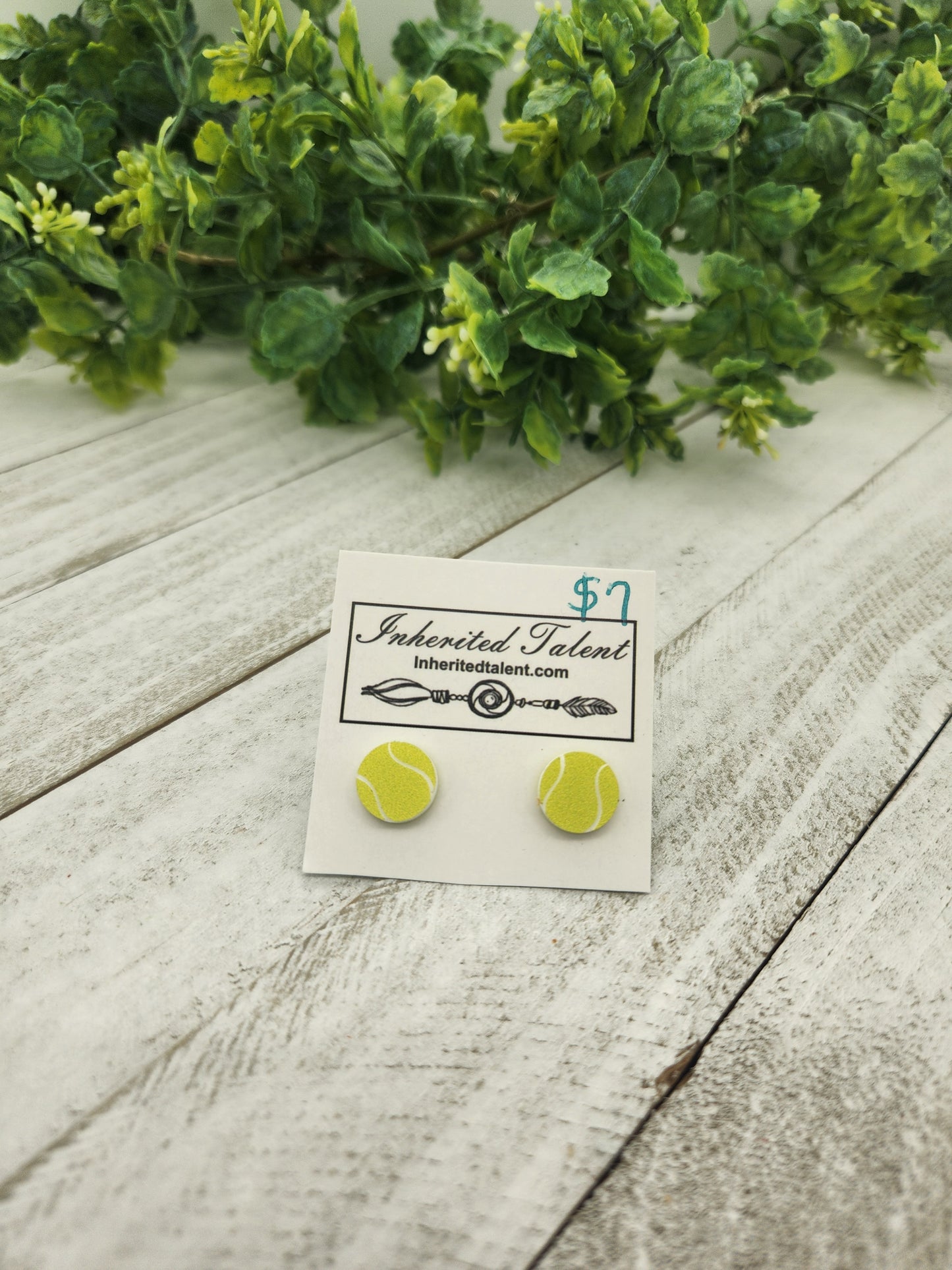 Tennis stud earrings