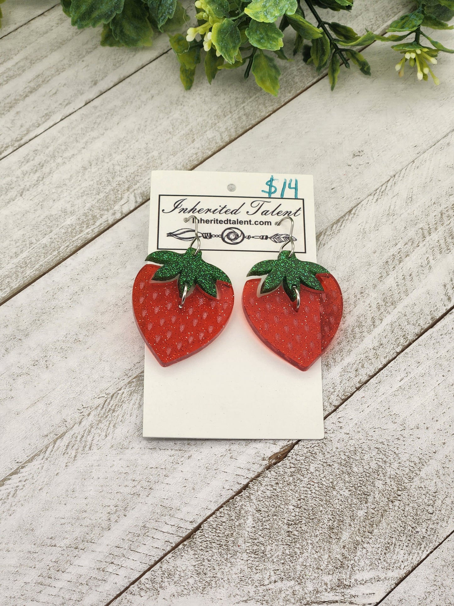 Strawberry earrings