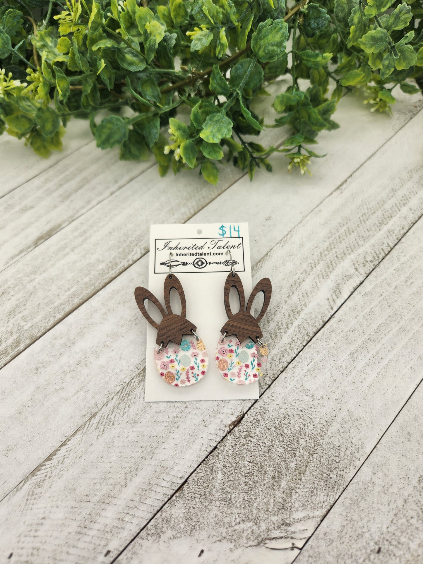 Easter bunny earrings