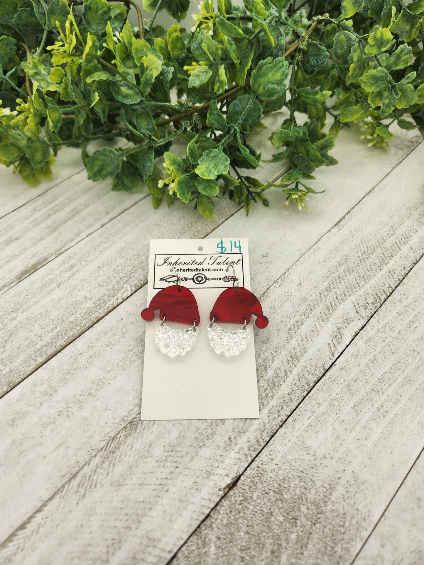 Santa earrings