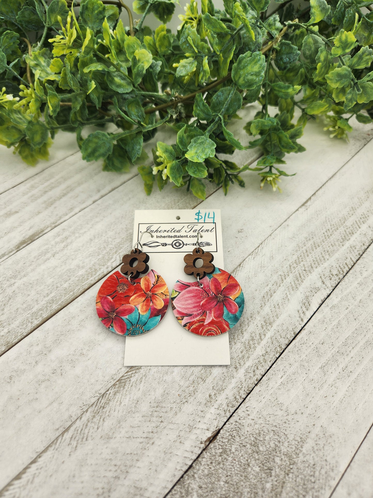 Multi colored earrings