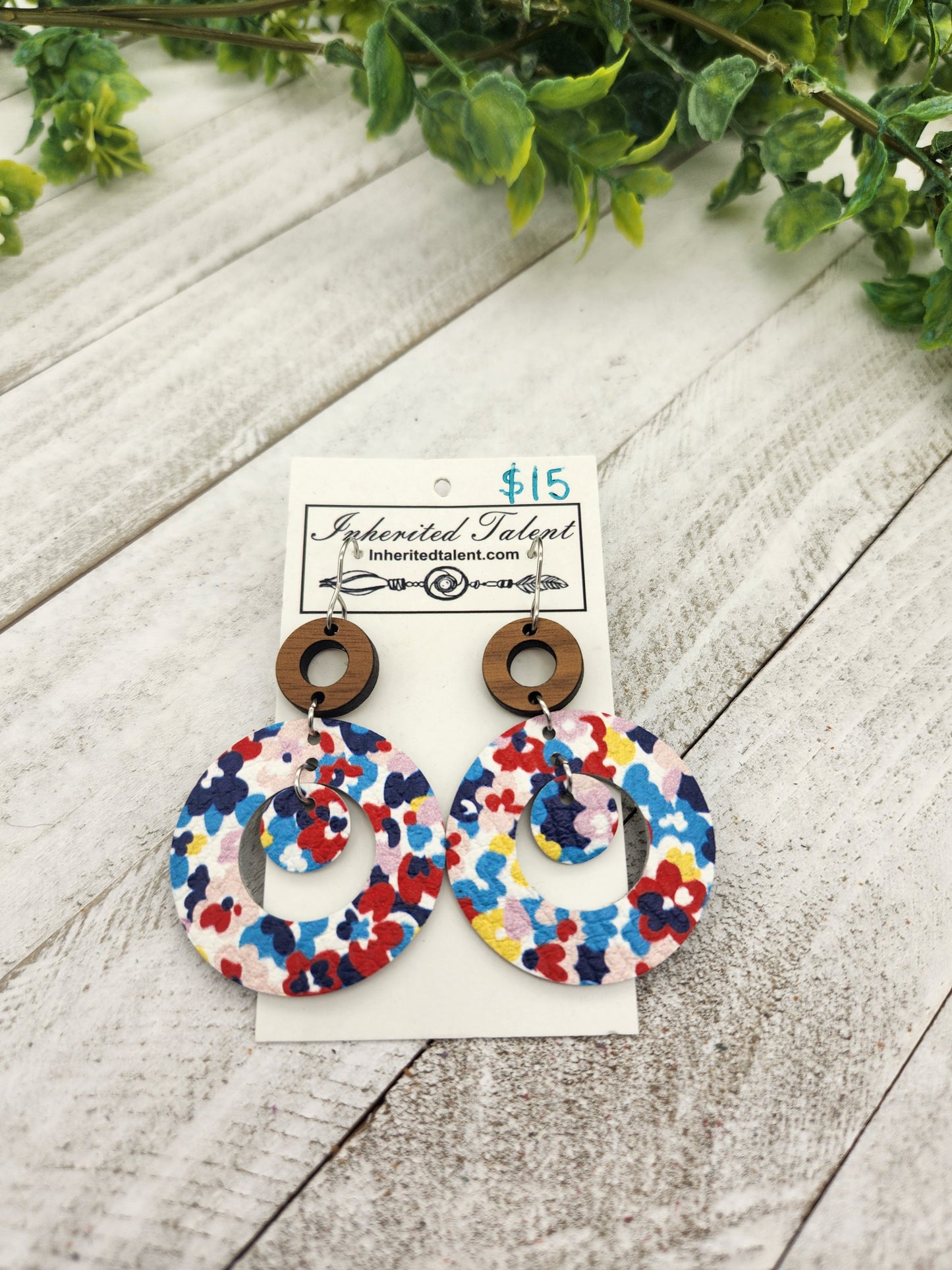 Flower earrings