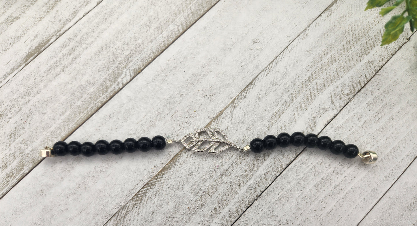 Black Leaf Bracelet