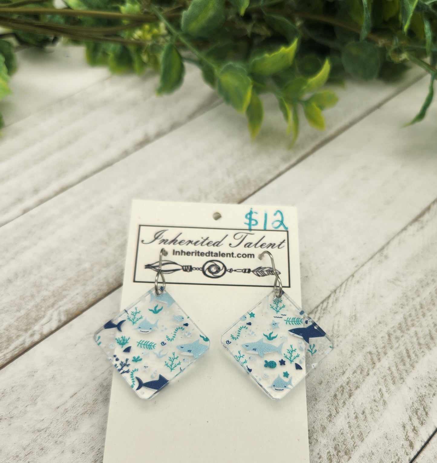 Shark Acrylic Earrings