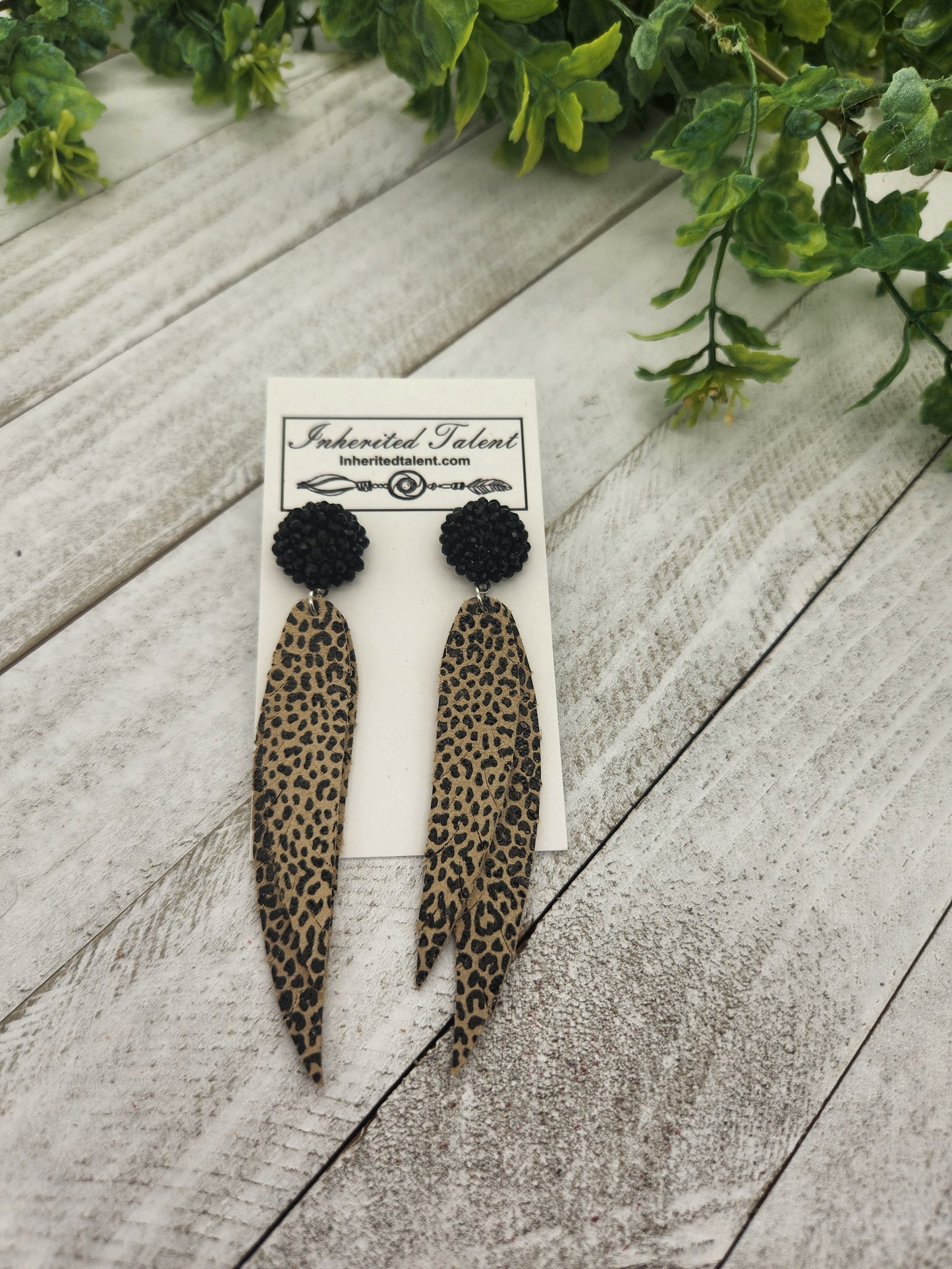 Leopard earrings
