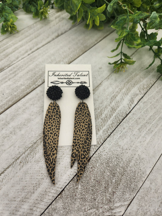 Leopard earrings