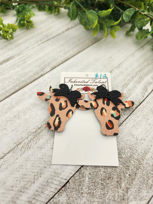 Cow earrings