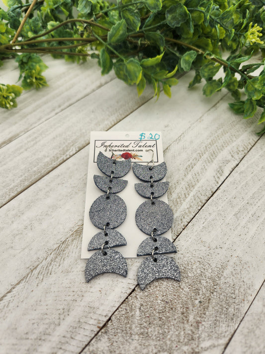 Moon phase earrings