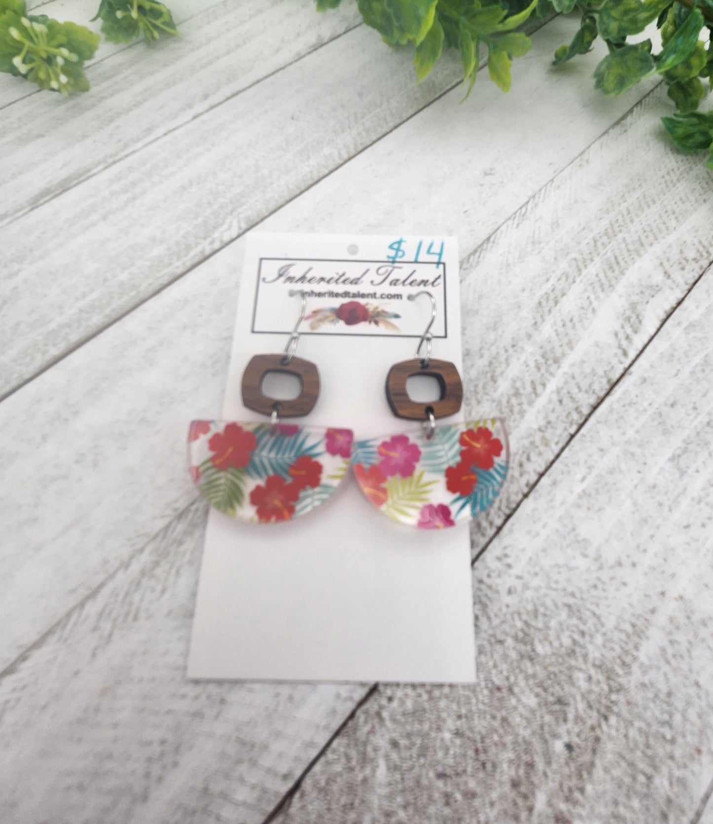 Acrylic Flower Earrings