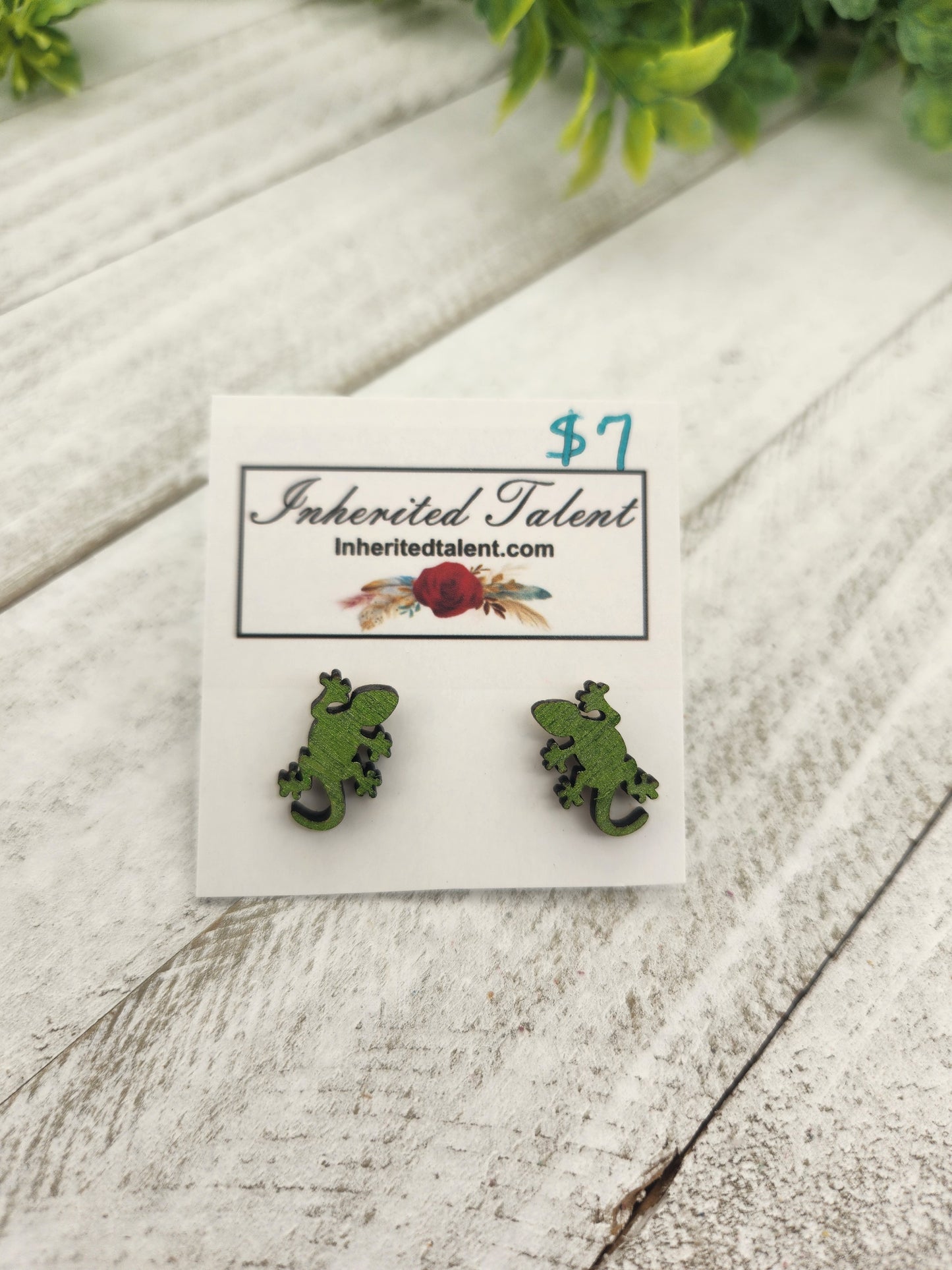 Gecko Stud Earrings