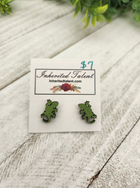Gecko Stud Earrings