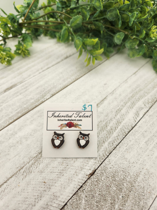 Owl Stud Earrings