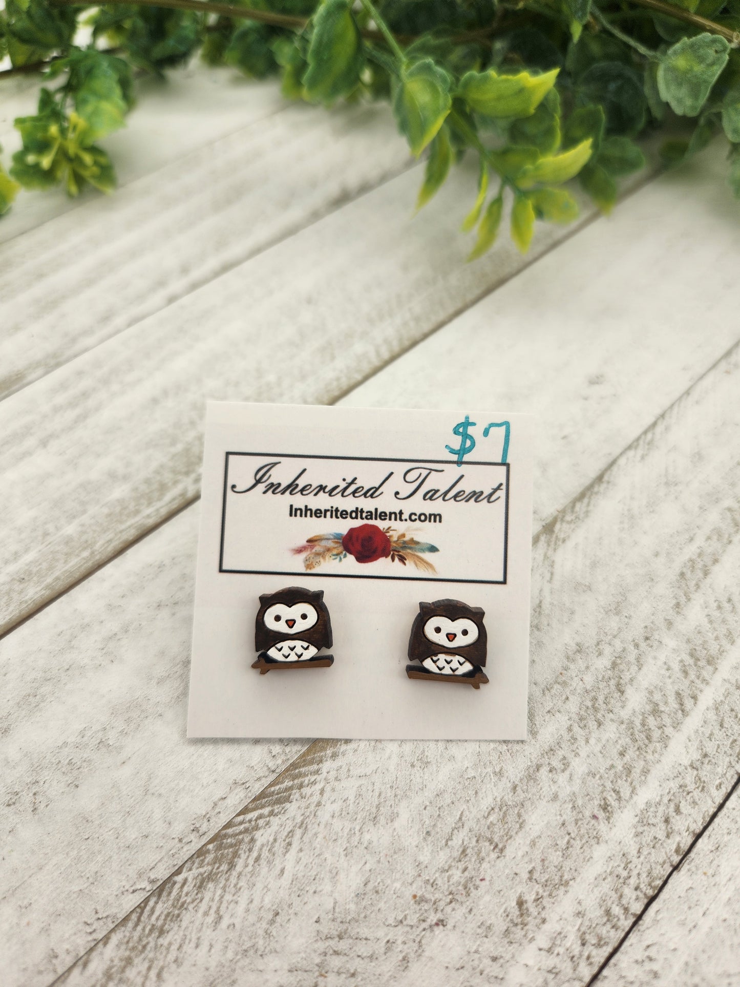Owl Stud Earrings