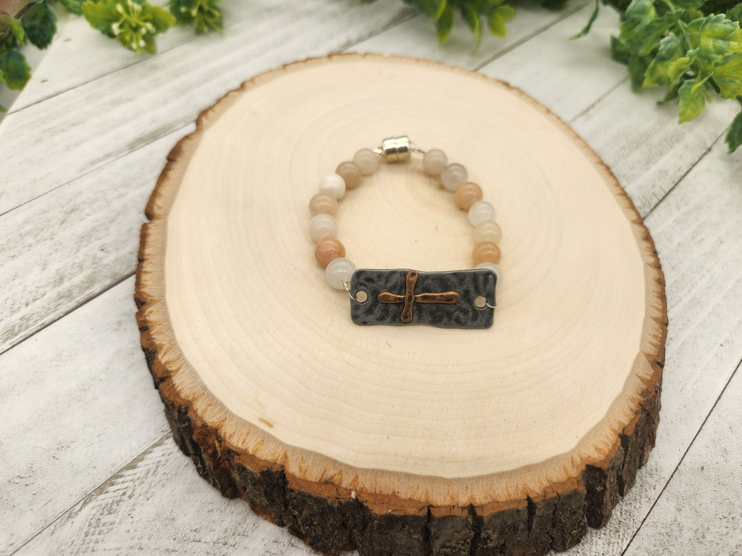 Neutral Cross Bracelet