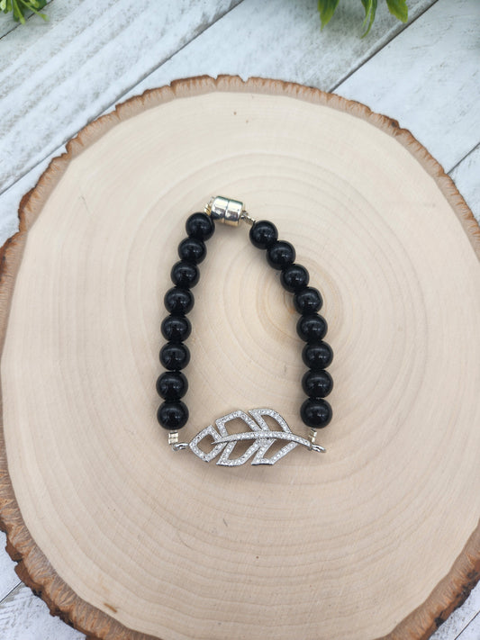Black Leaf Bracelet