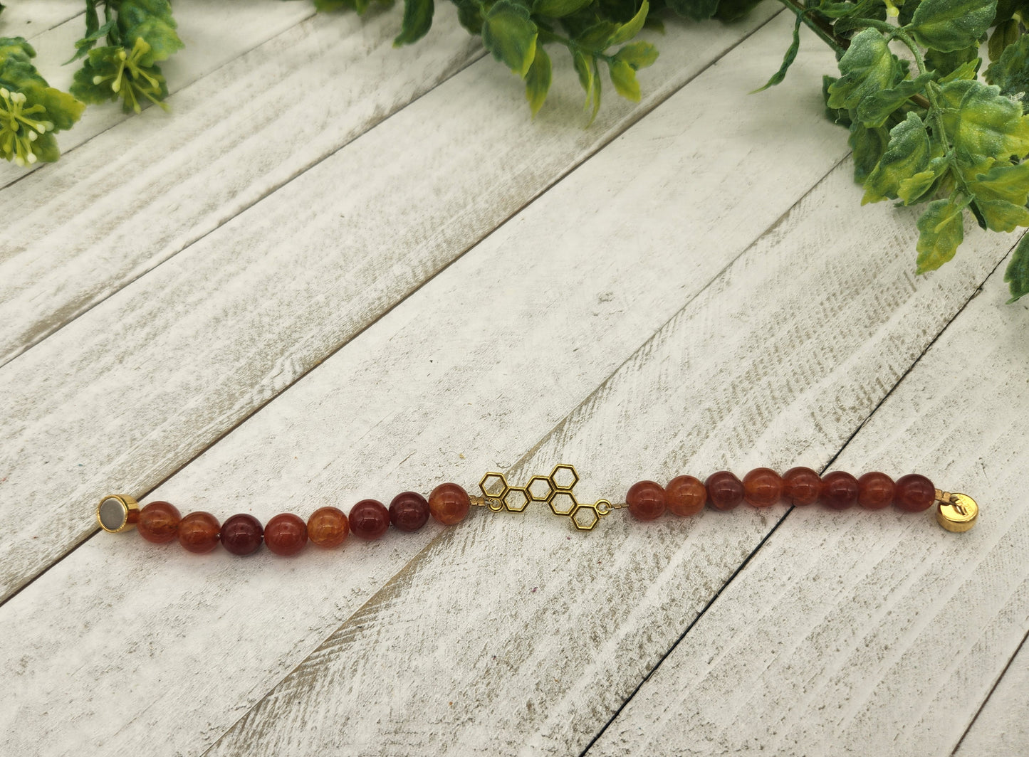 Orange Bee Bracelet