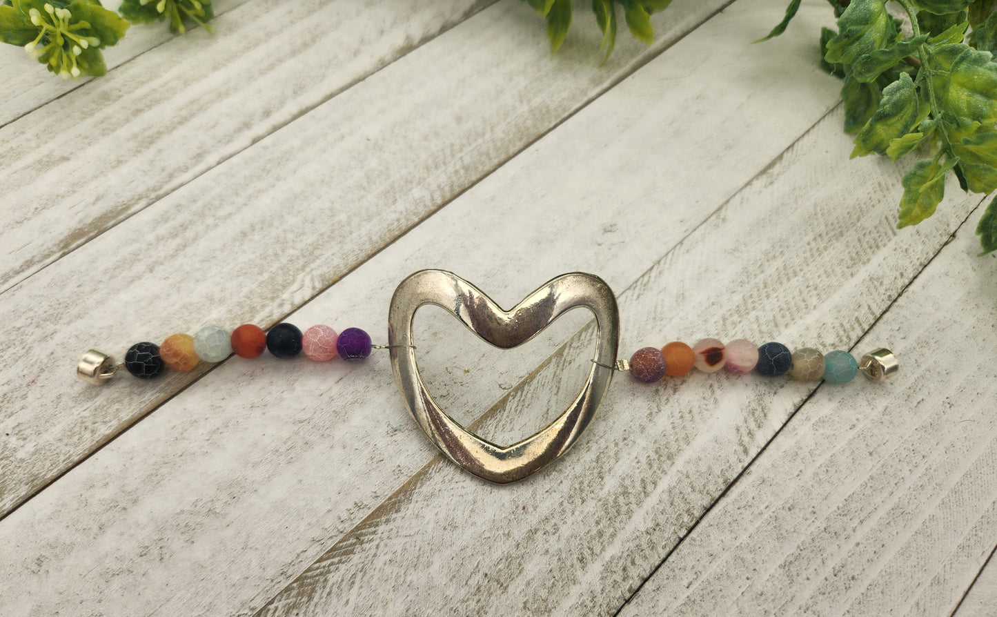 Multi Colored Heart Bracelet