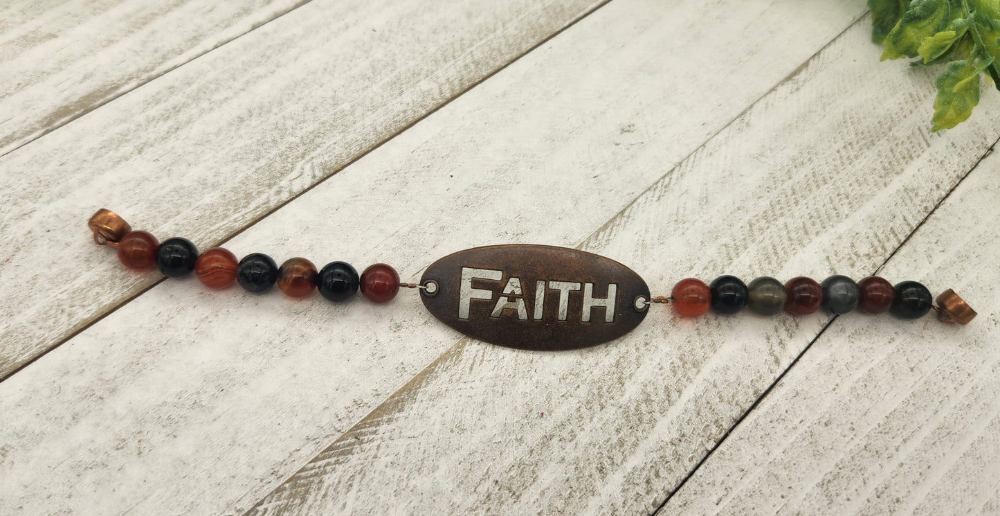 Multi Colored Faith Bracelet