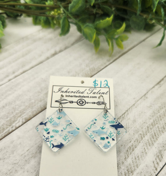 Shark Acrylic Earrings