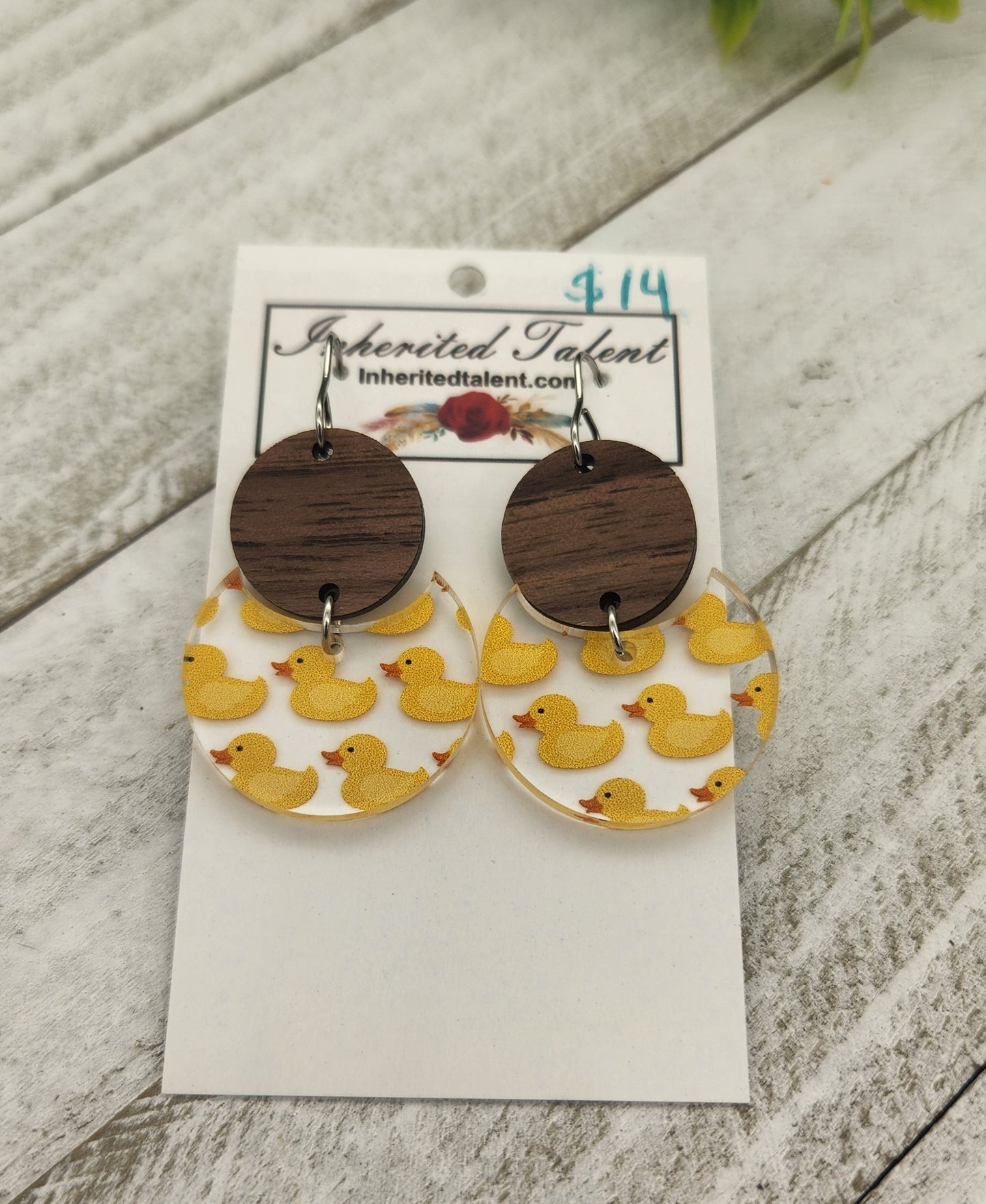 Rubber Duckie Earrings
