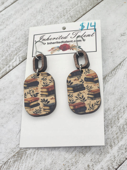 Book Earrings