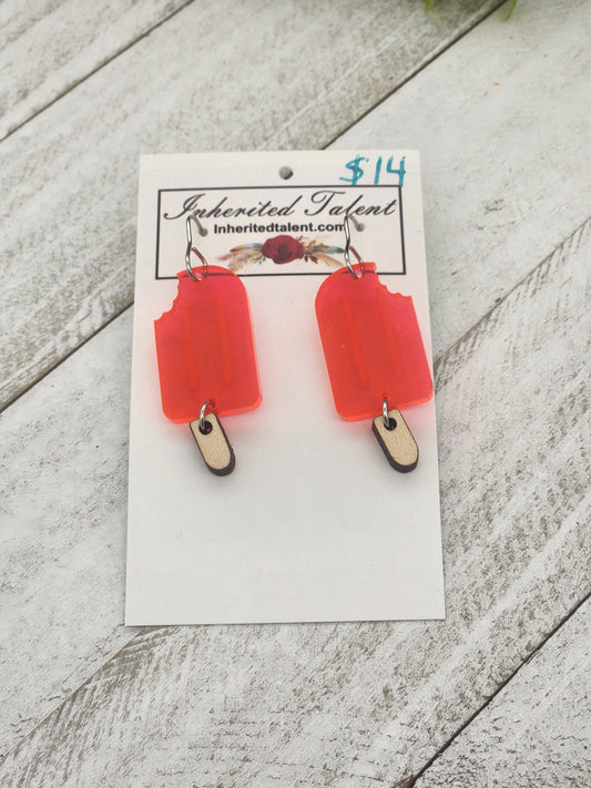 Pink Popsicle Earrings